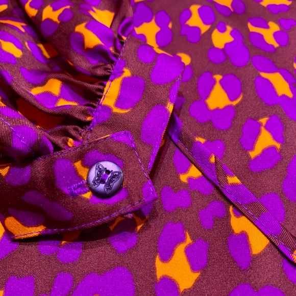 NWT Irving & Fine Silk Blouse size L - Picture 4 of 7